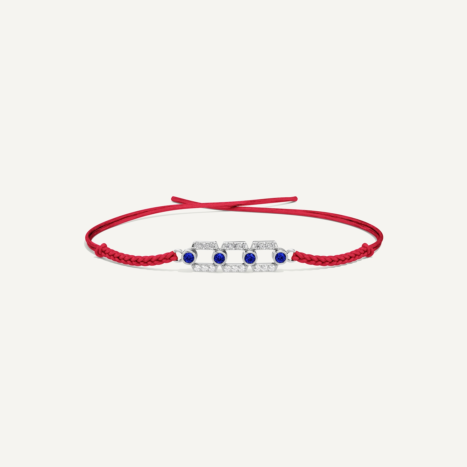 Always There Three Link Blue Diamond Rakhi