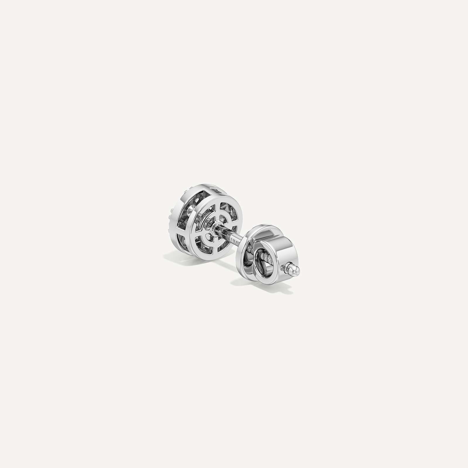 Classic Round Diamond Earring