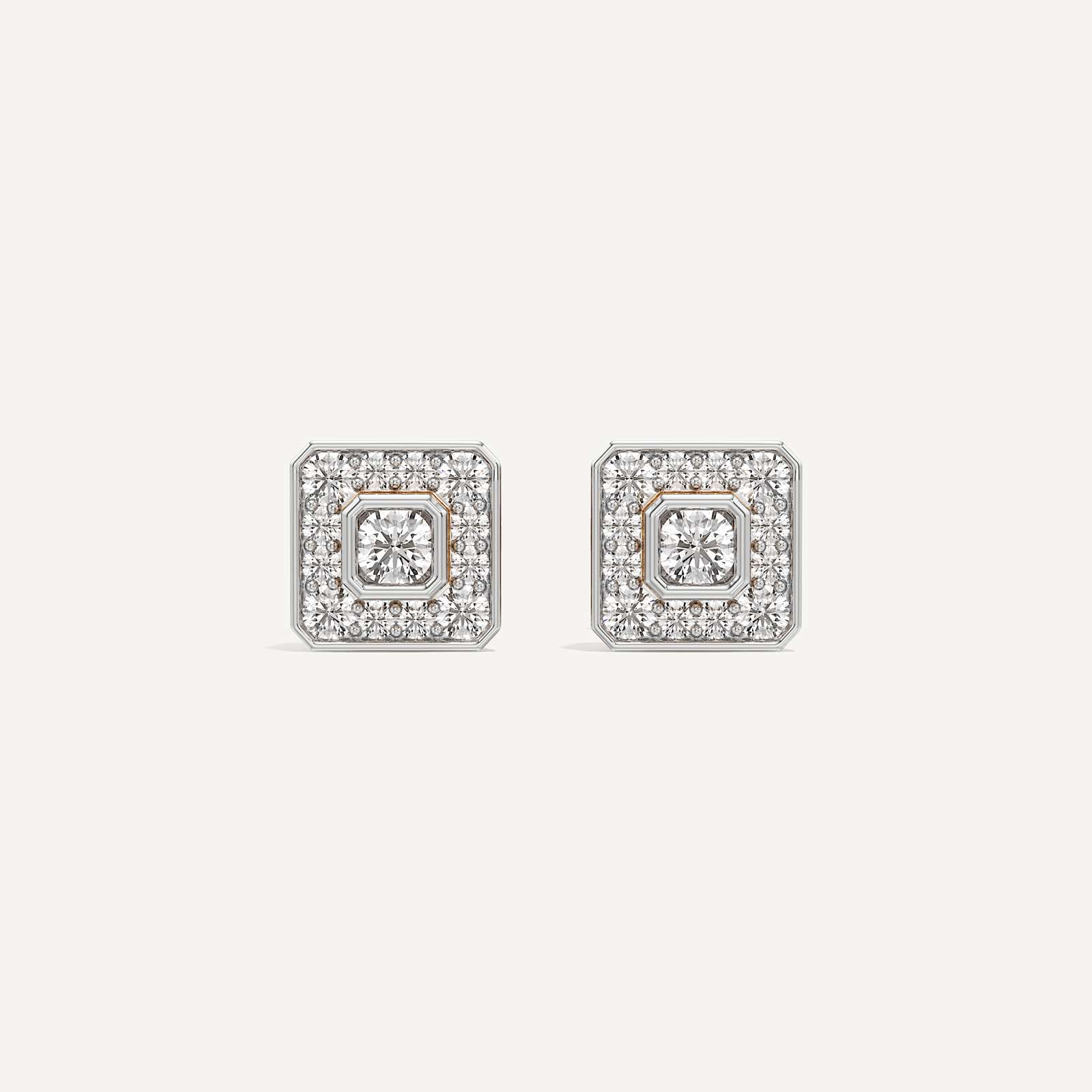 Everyday Luxury Asscher Diamond Earrings