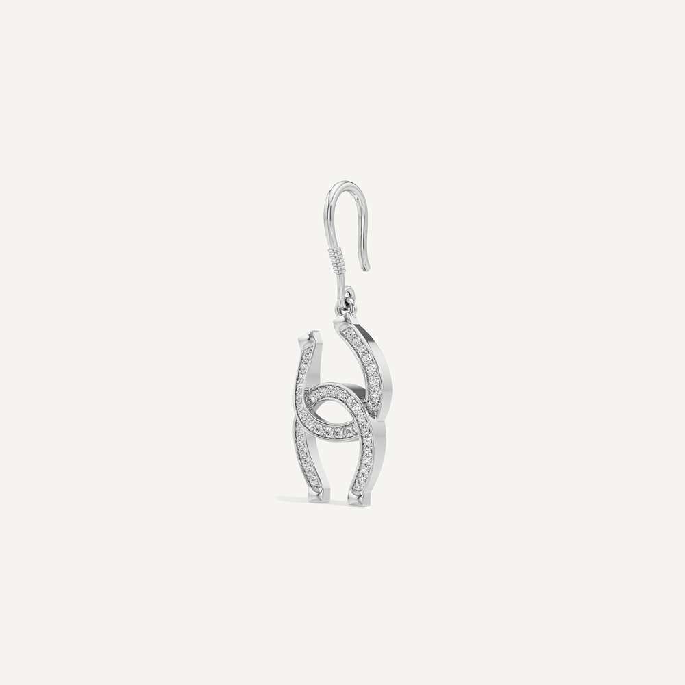 Arena Twist Horseshoe Earring