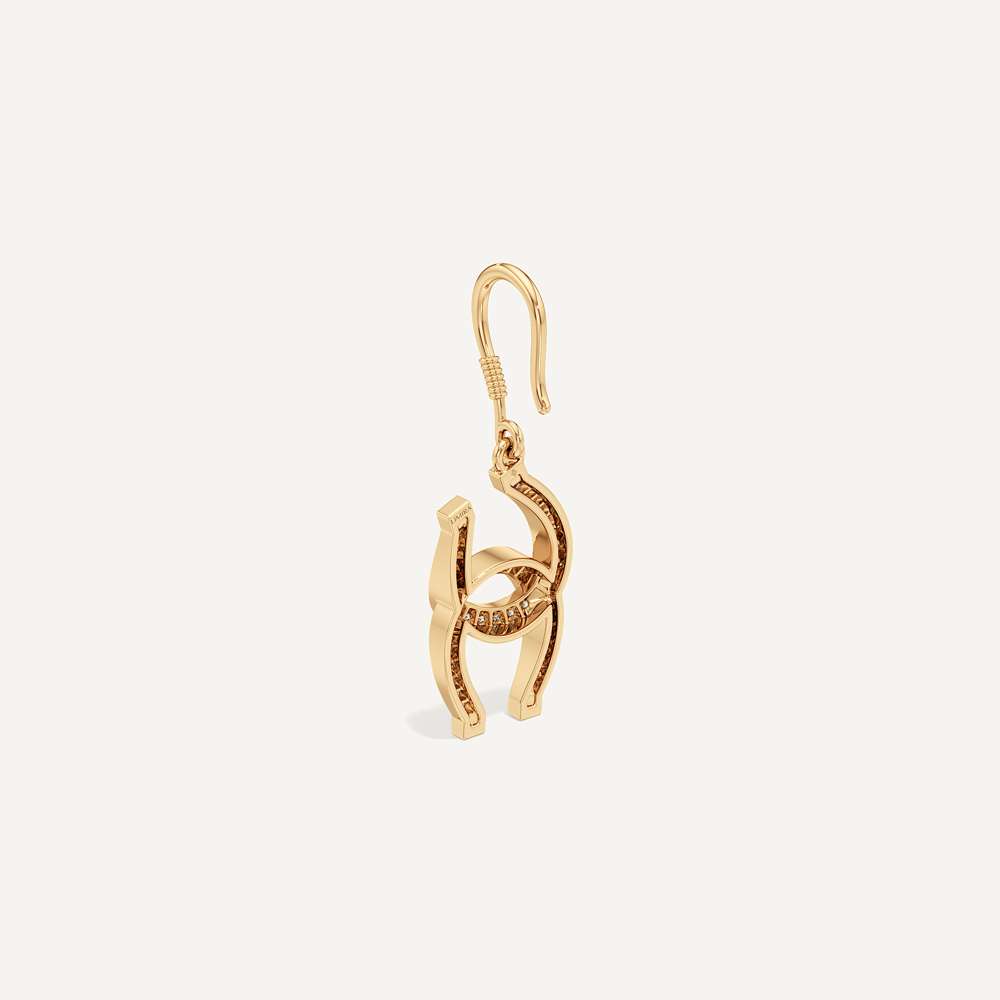 Arena Twist Horseshoe Earring