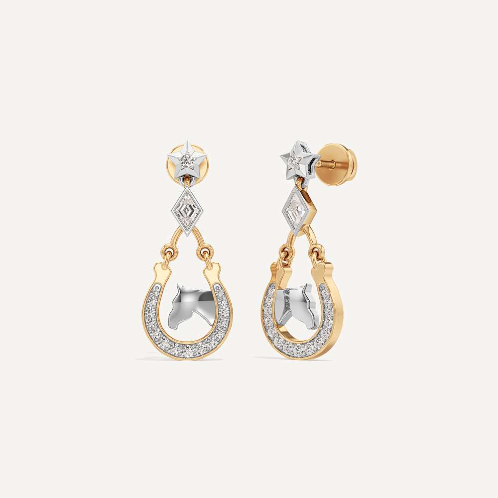Stellar Star Hoseshoe Earring