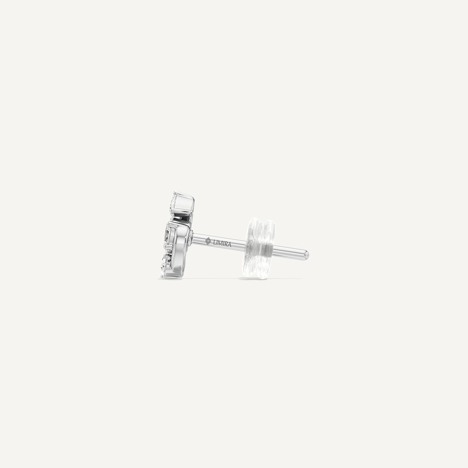 Vela Oval & Pear Diamond Stud