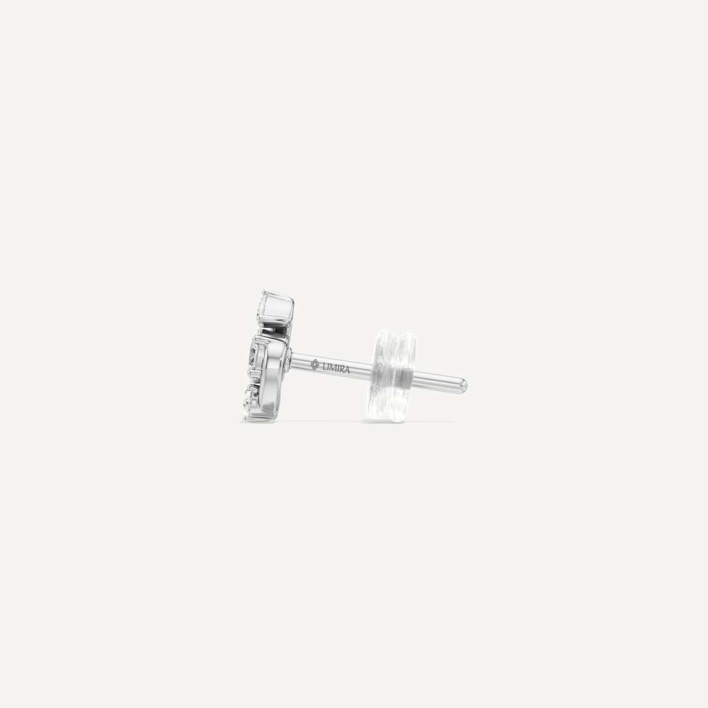 Vela Oval & Pear Diamond Stud