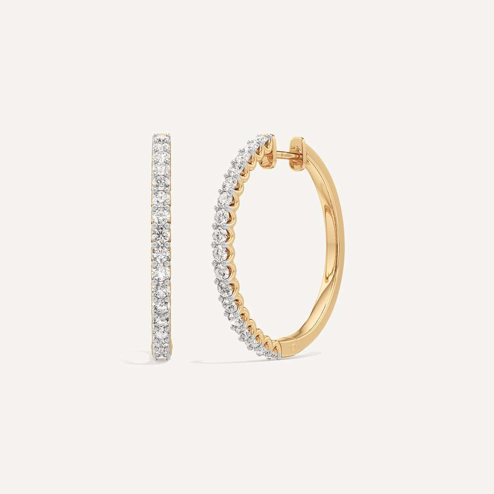 Monacco Diamond Huggies