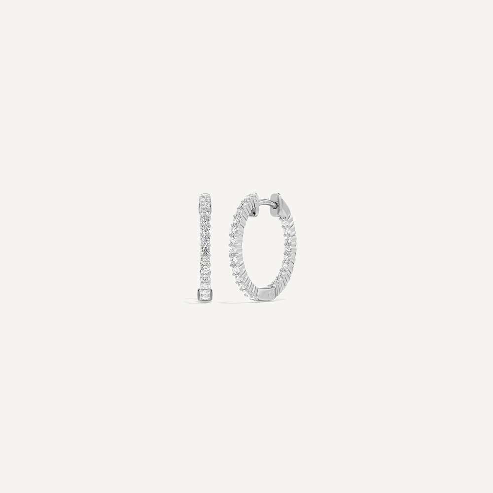 Amore Diamond Hoop