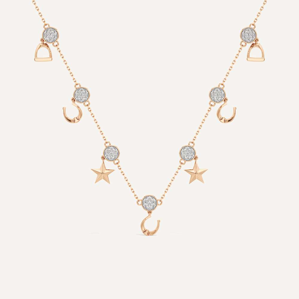 Star Constellation Horseshoe Necklace