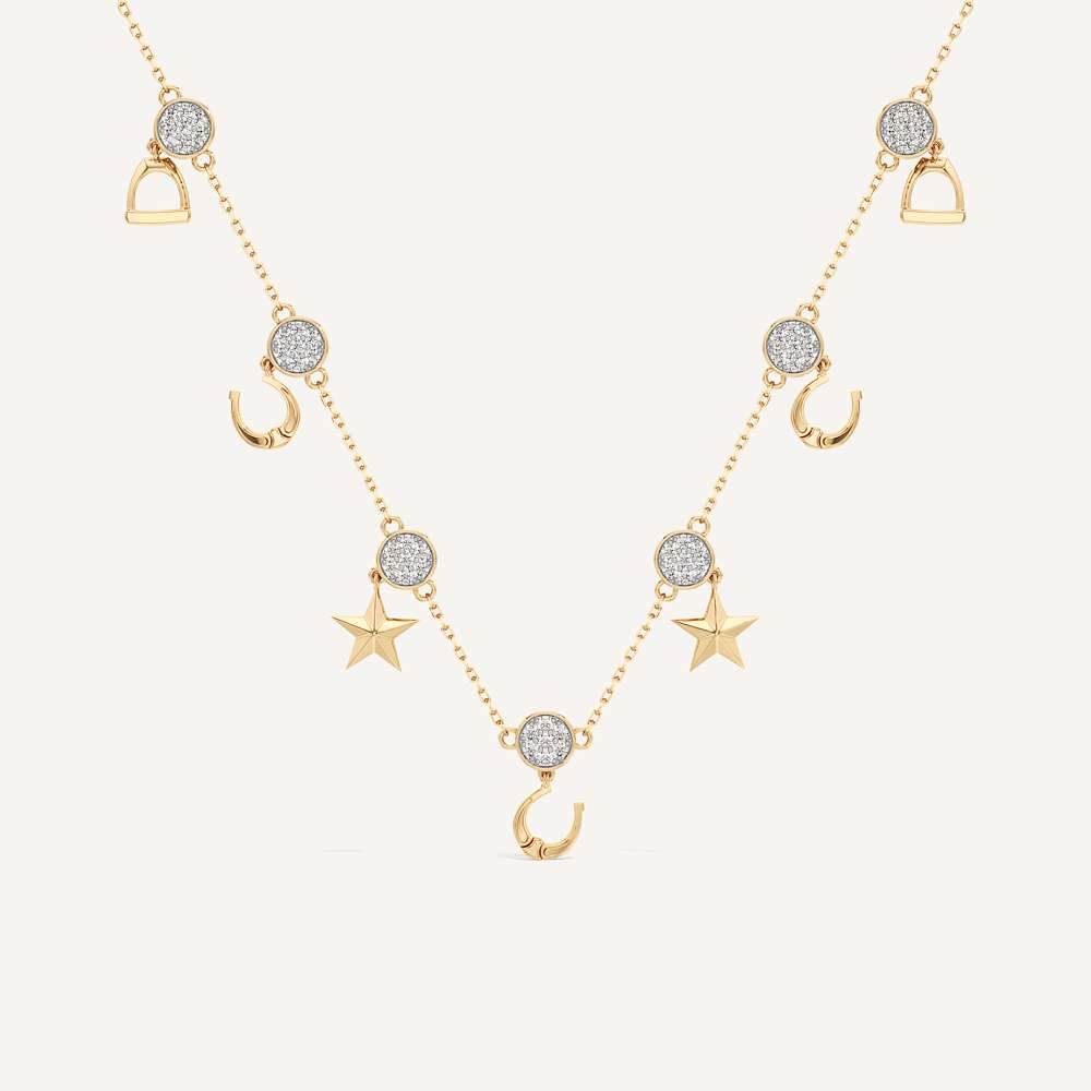 Star Constellation Horseshoe Necklace