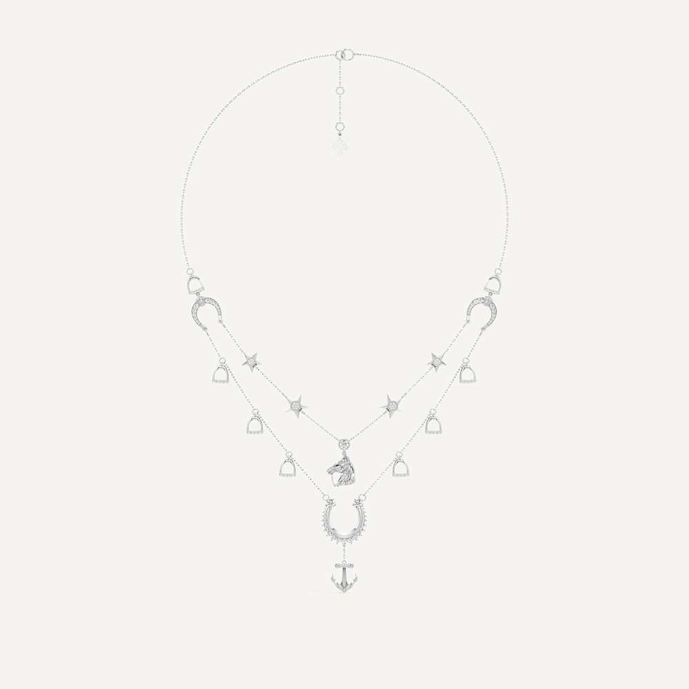 Reining Layered Horseshoe Necklace