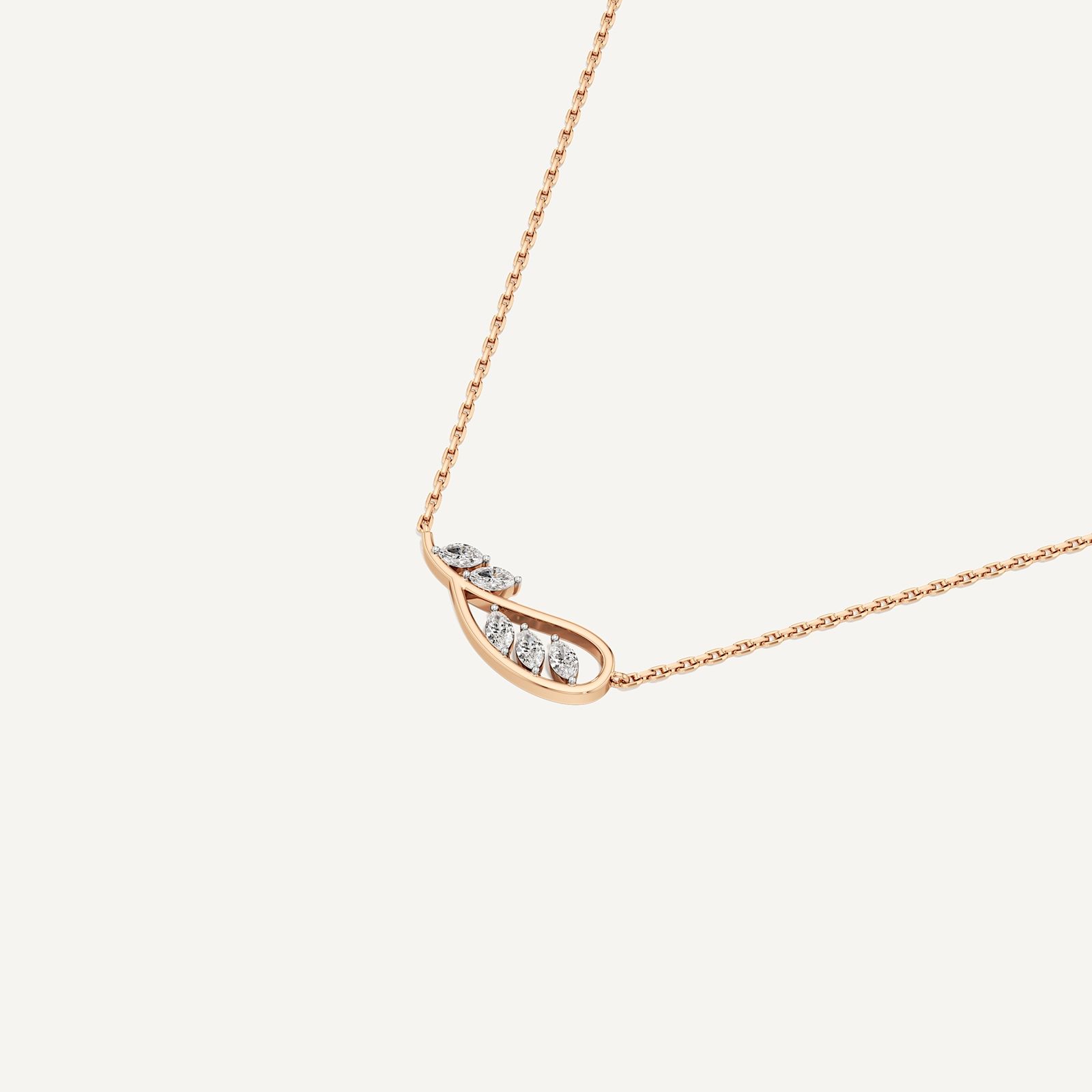 Twisted Leaf Marquise Diamond