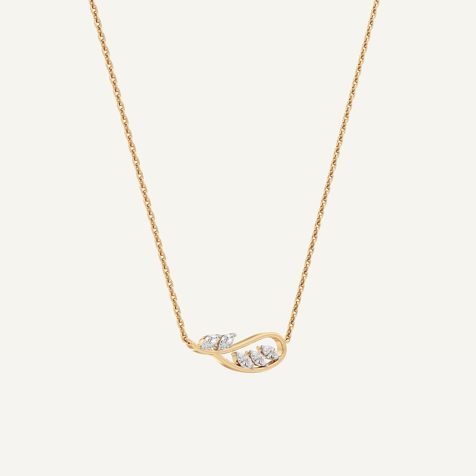 Twisted Leaf Marquise Diamond