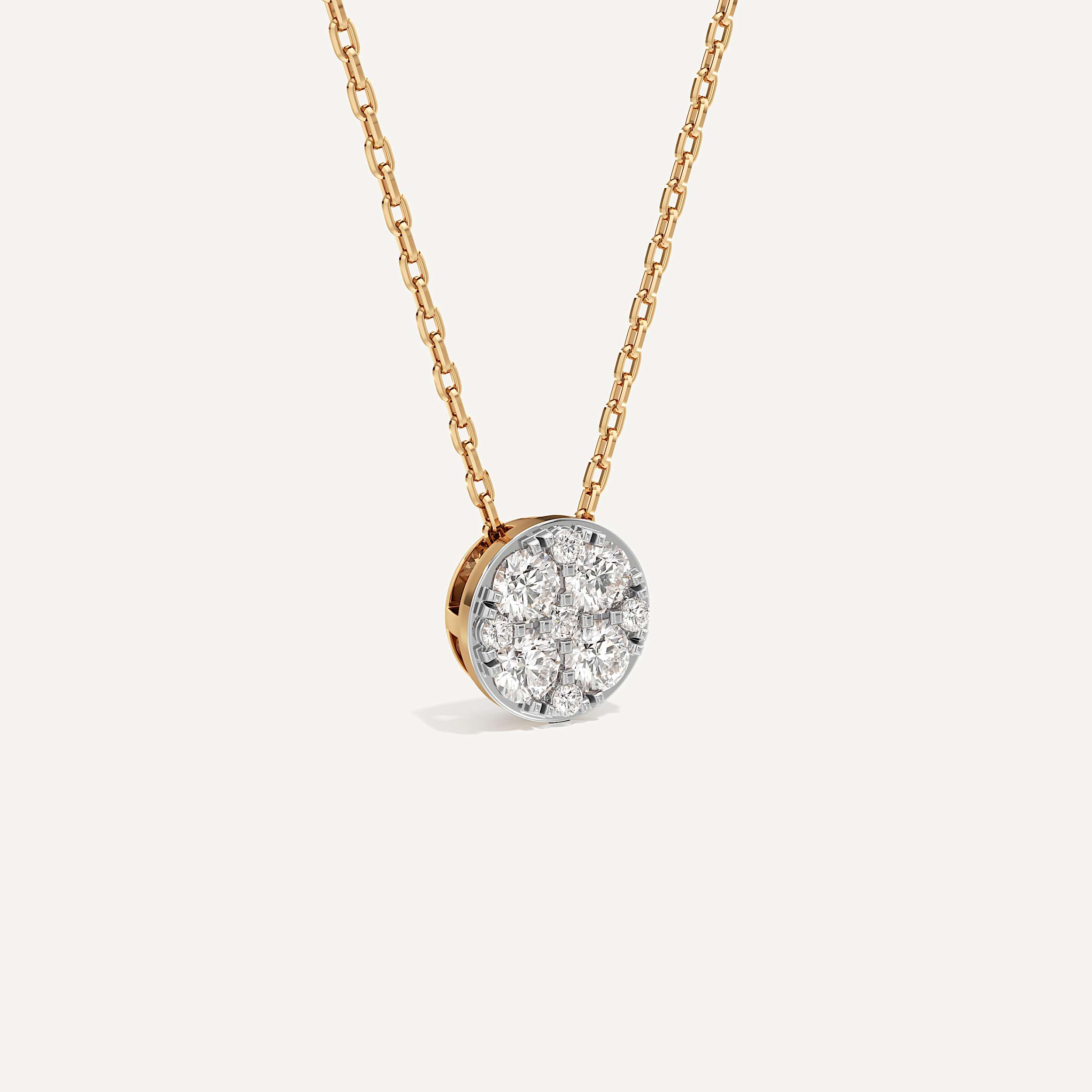 Infinite Round Diamond Pendant with Chain