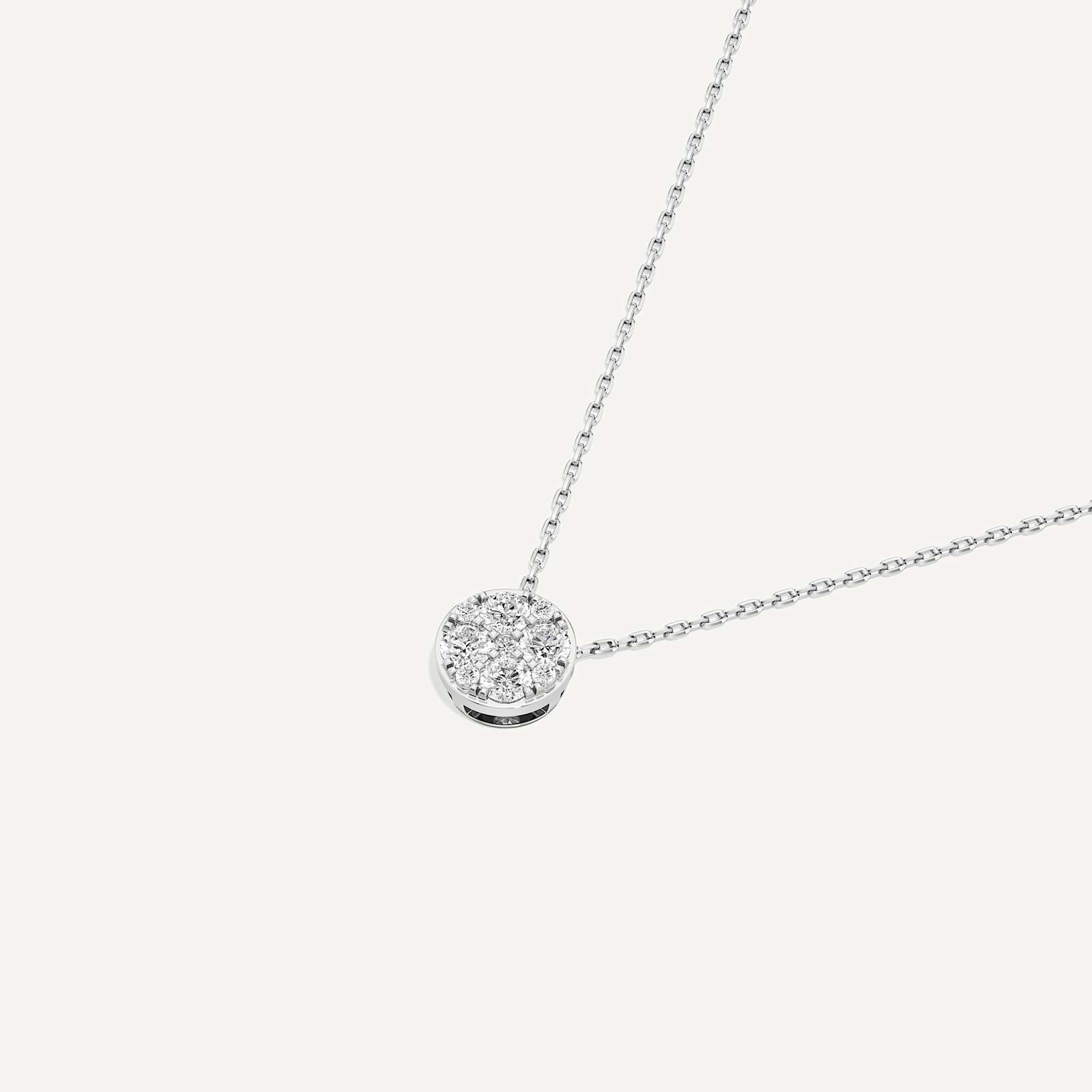 Infinite Round Diamond Pendant with Chain