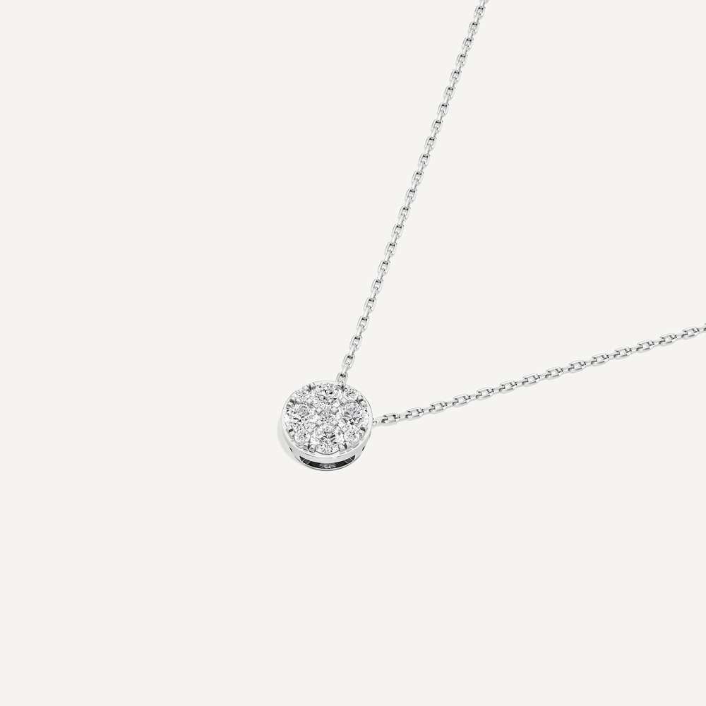 Infinite Round Diamond Pendant with Chain