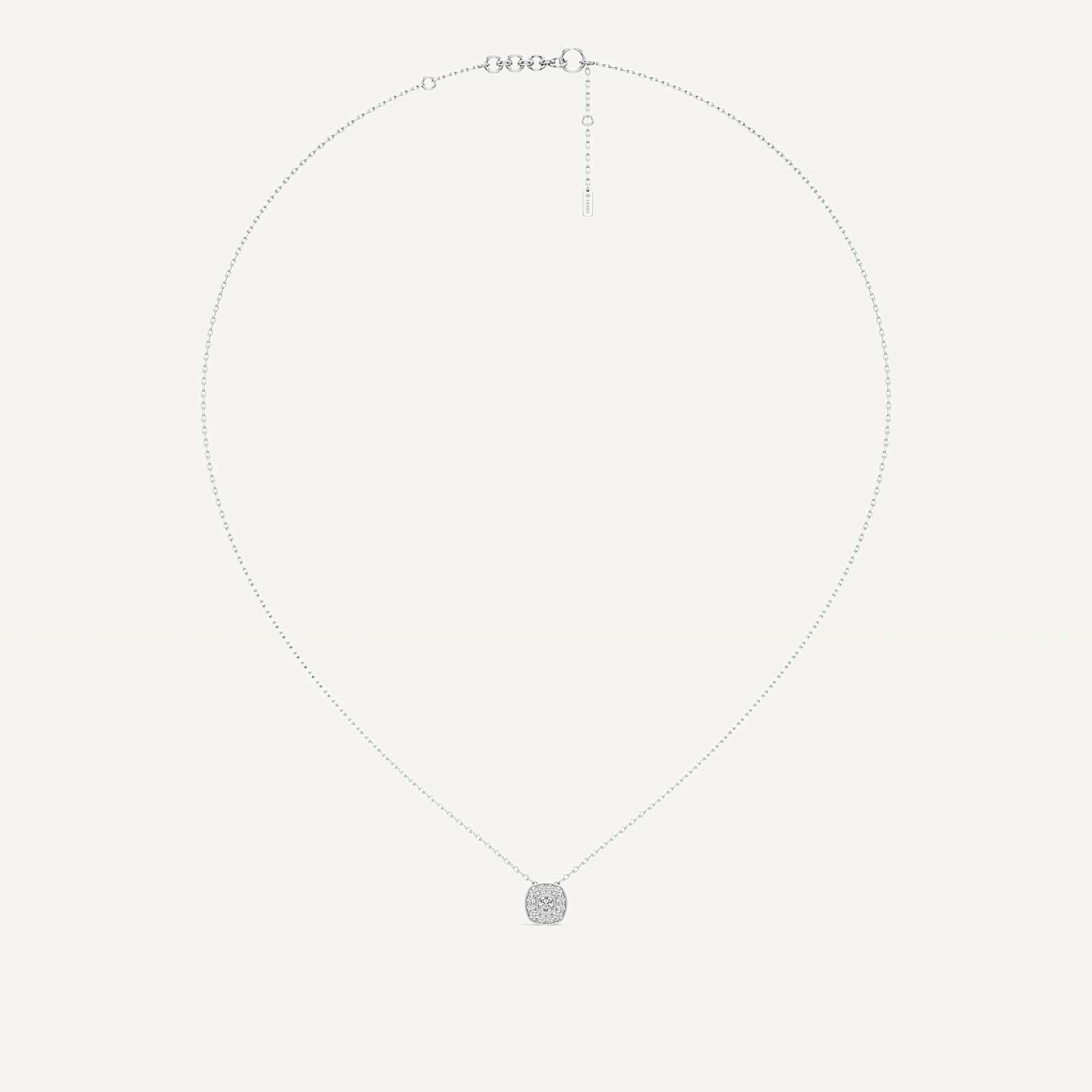Distinctly Yours Cushion Diamond Pendant with Chain