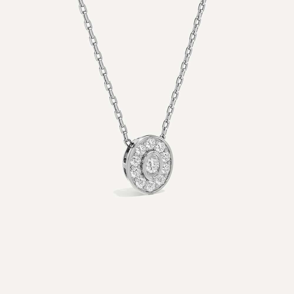 Secretely Favourite Oval Diamond Pendant with Chain