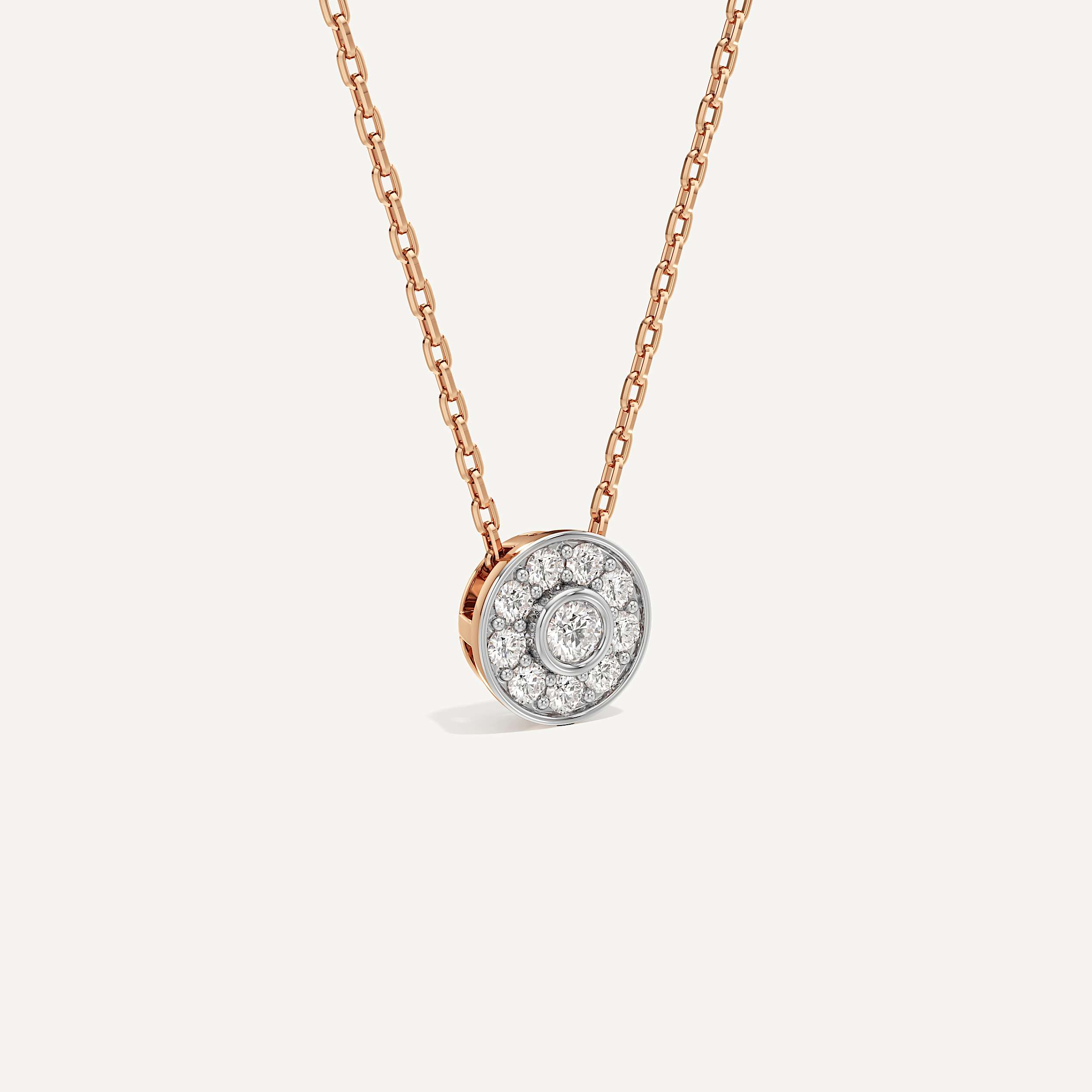 Part of You Round Diamond Pendant with Chain