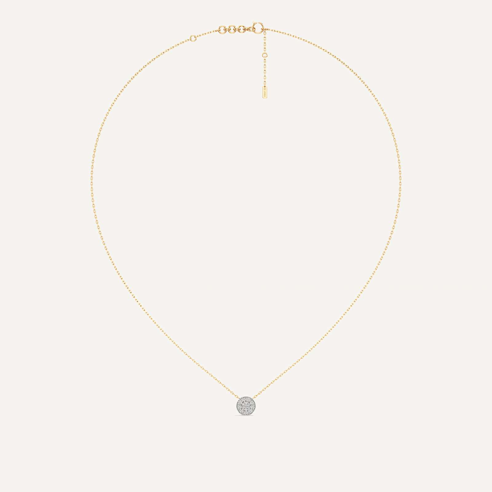Part of You Round Diamond Pendant with Chain