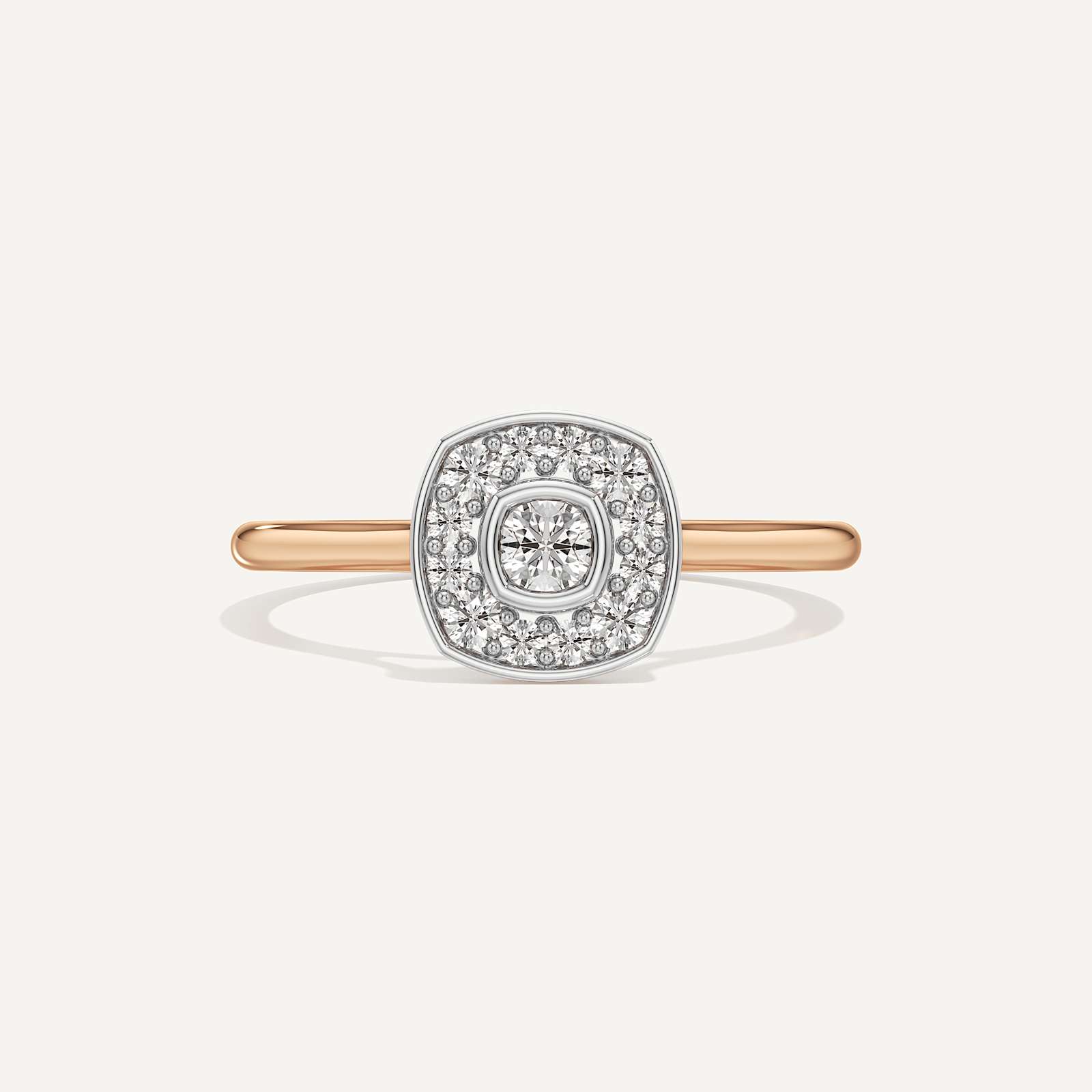 Forever Bright Cushion Diamond Ring