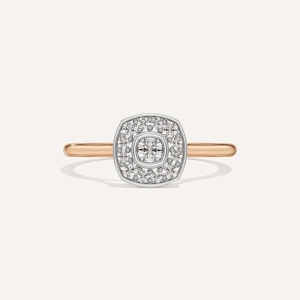 Forever Bright Cushion Diamond Ring