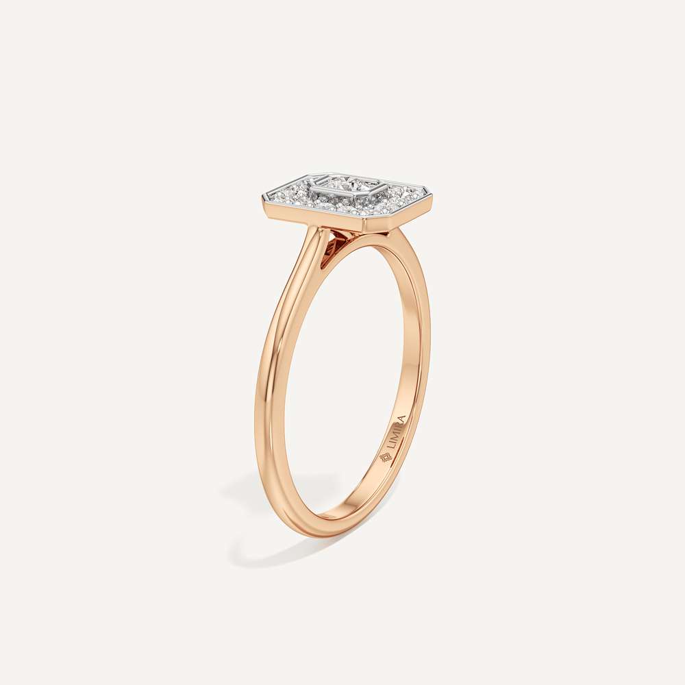 Smooth Fit Emerald Diamond Ring