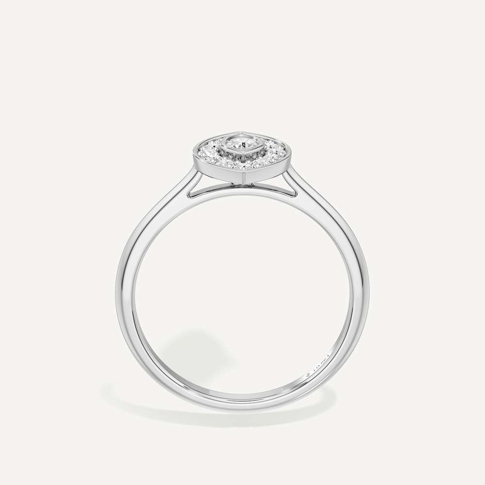 Evil Charm Marquise Diamond Ring