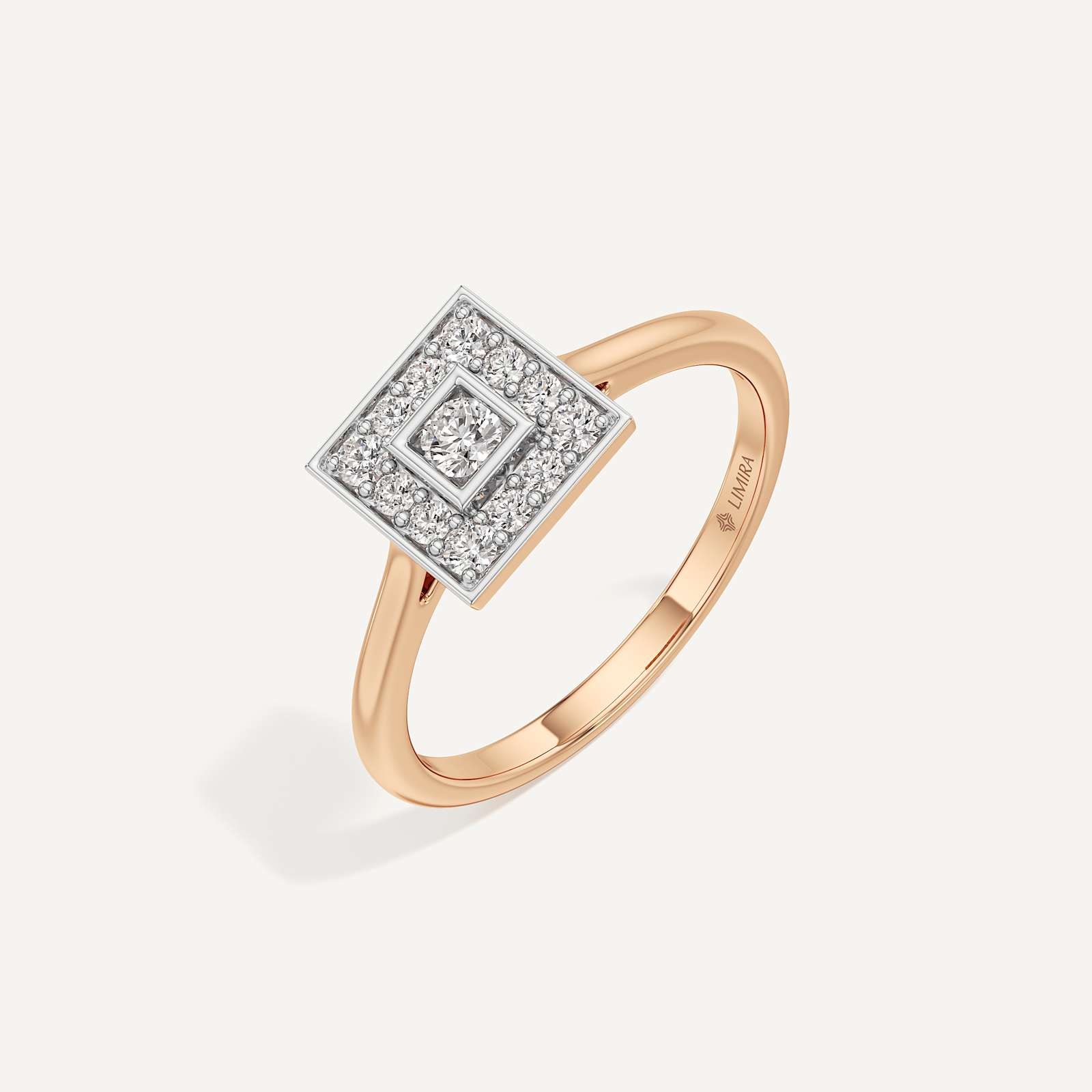 Subtle Spark Princess Diamond Ring