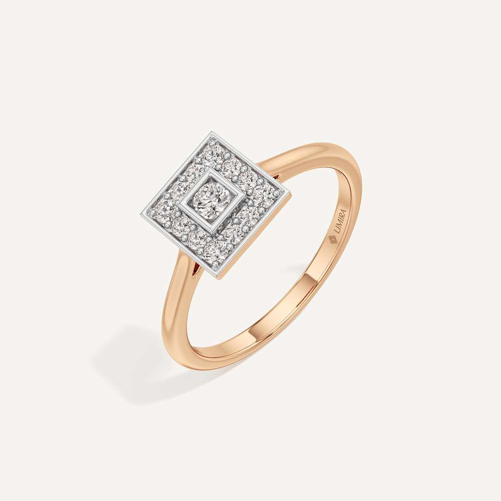 Subtle Spark Princess Diamond Ring