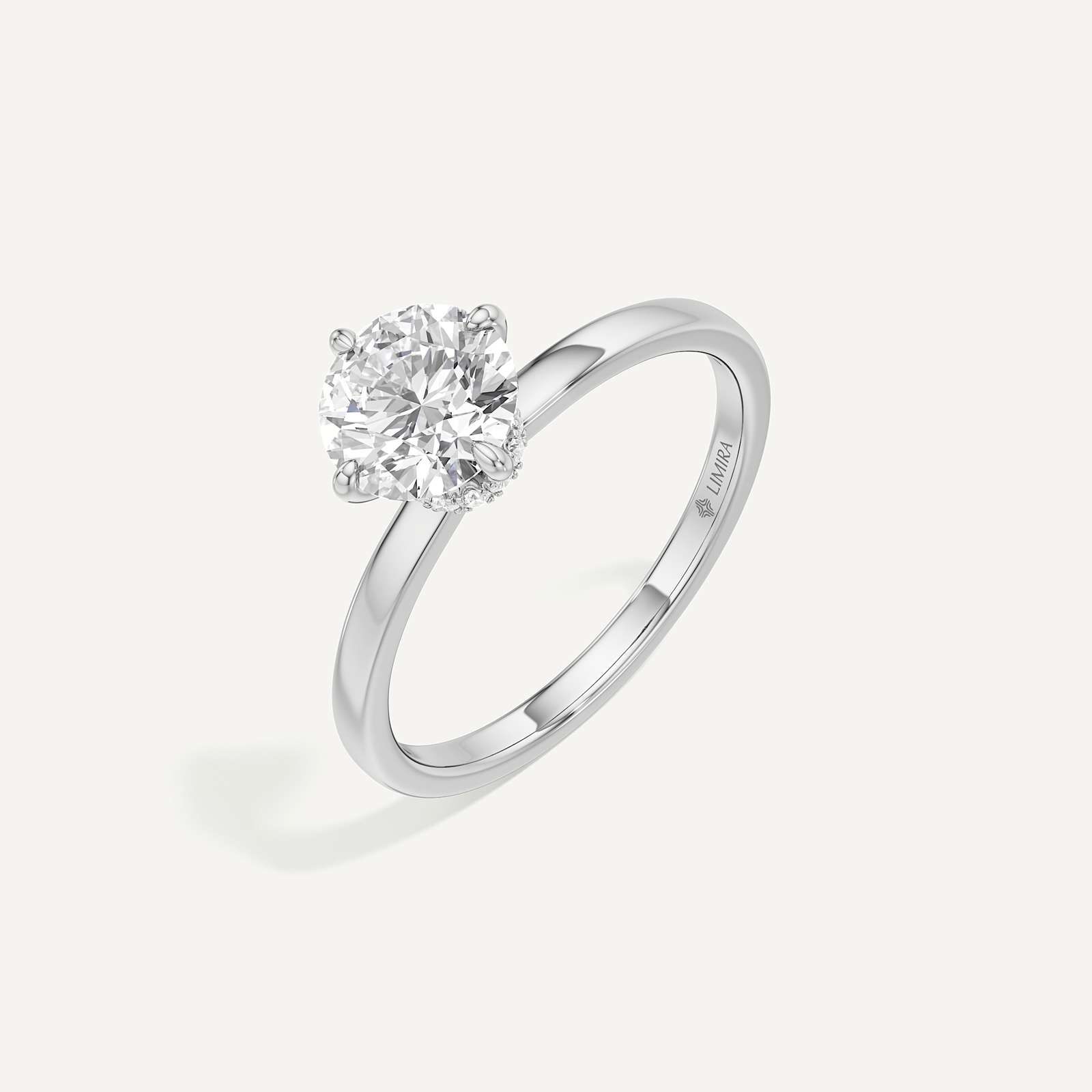 Aurelia Minimalist Round Solitaire
