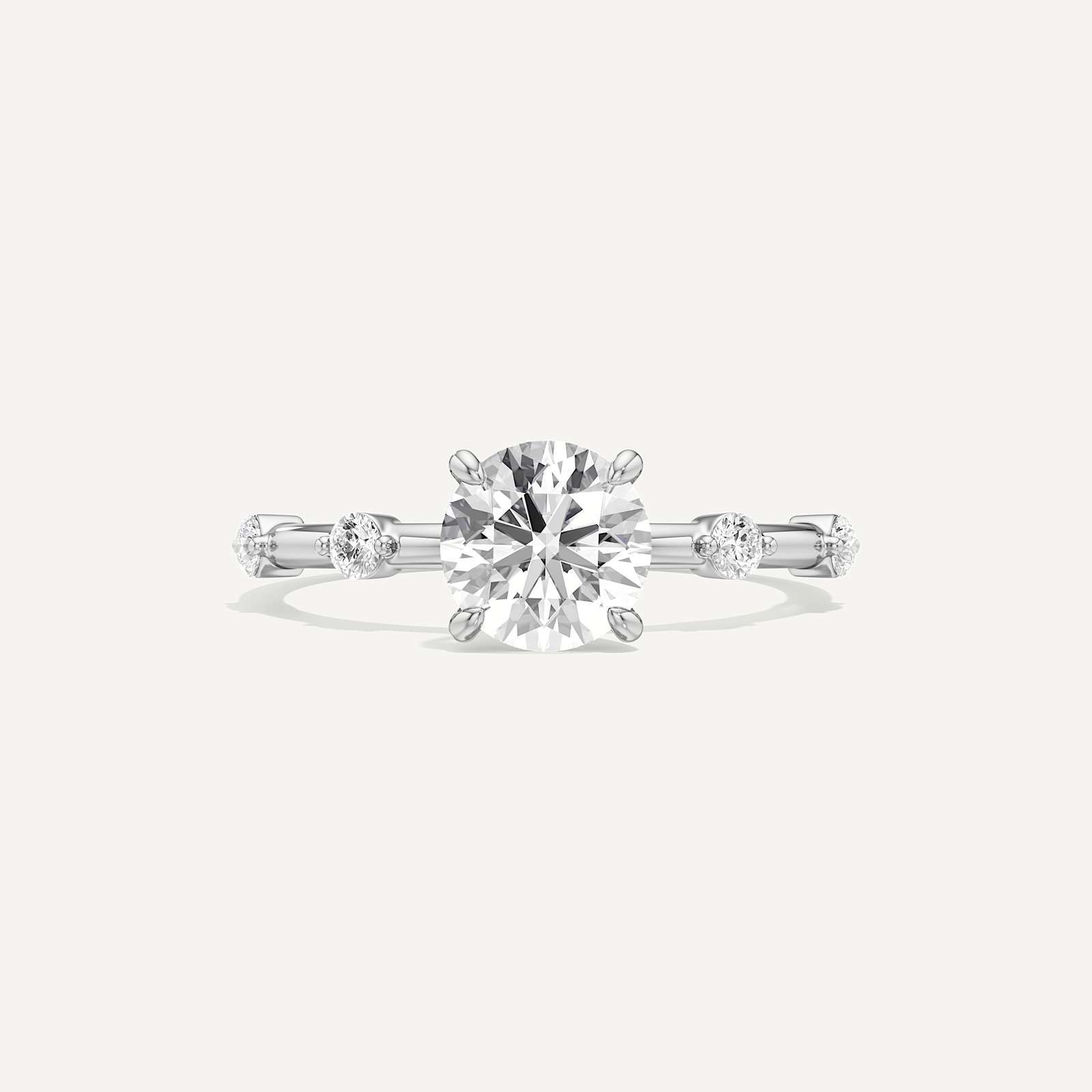 Viona Side Stone Solitaire Diamond