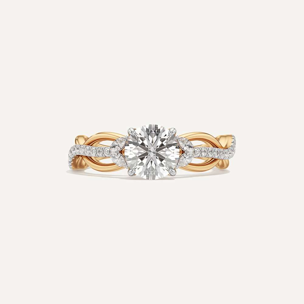 Helix Twisted Pave Diamond
