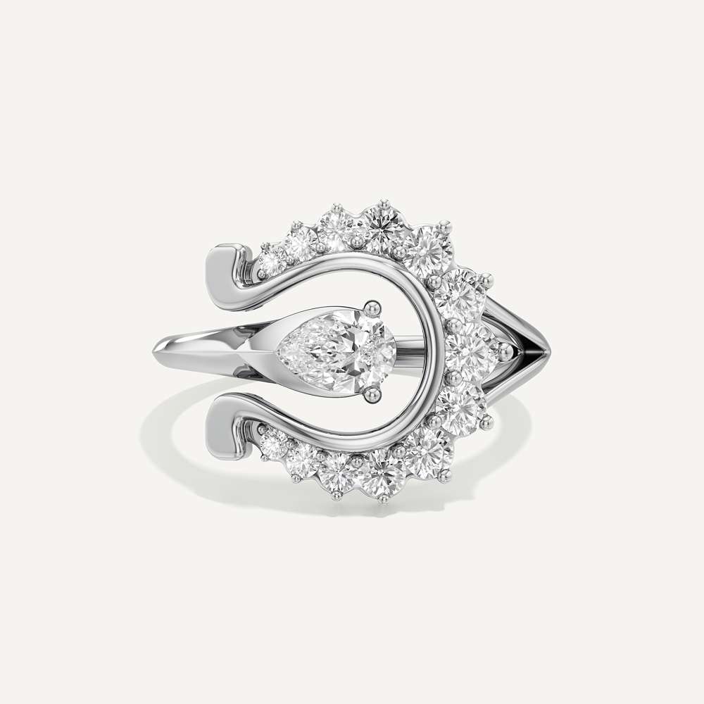 Fortuna Wave Cocktail Ring