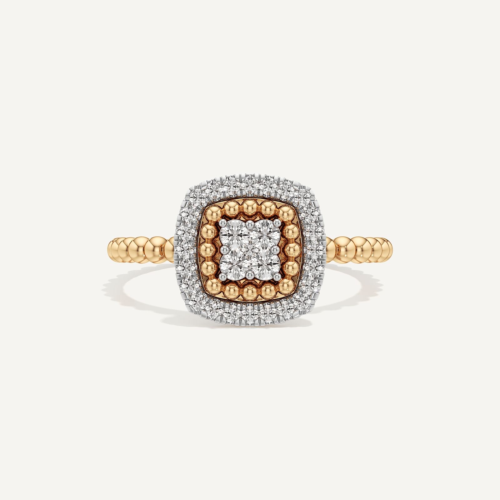 Cushion Halo Diamond Ring
