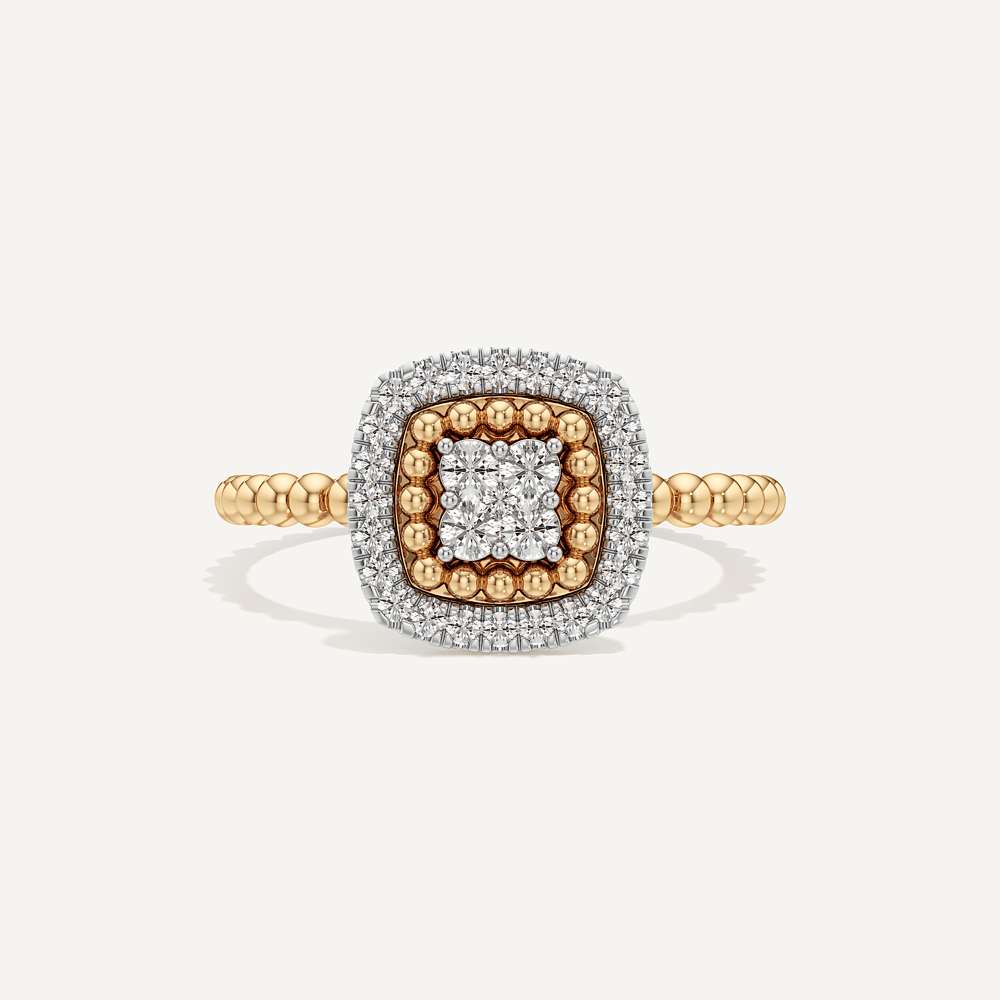Cushion Halo Diamond Ring