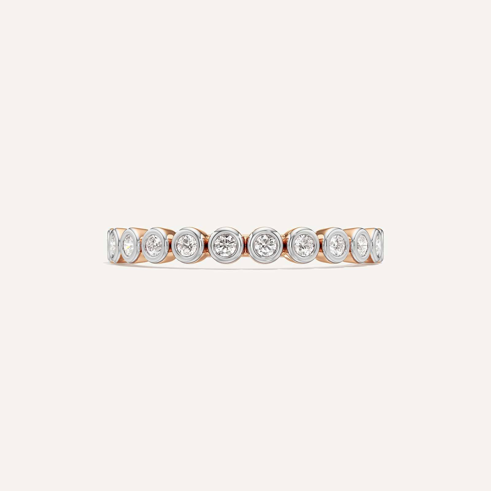 Eterna Bezel Diamond Band