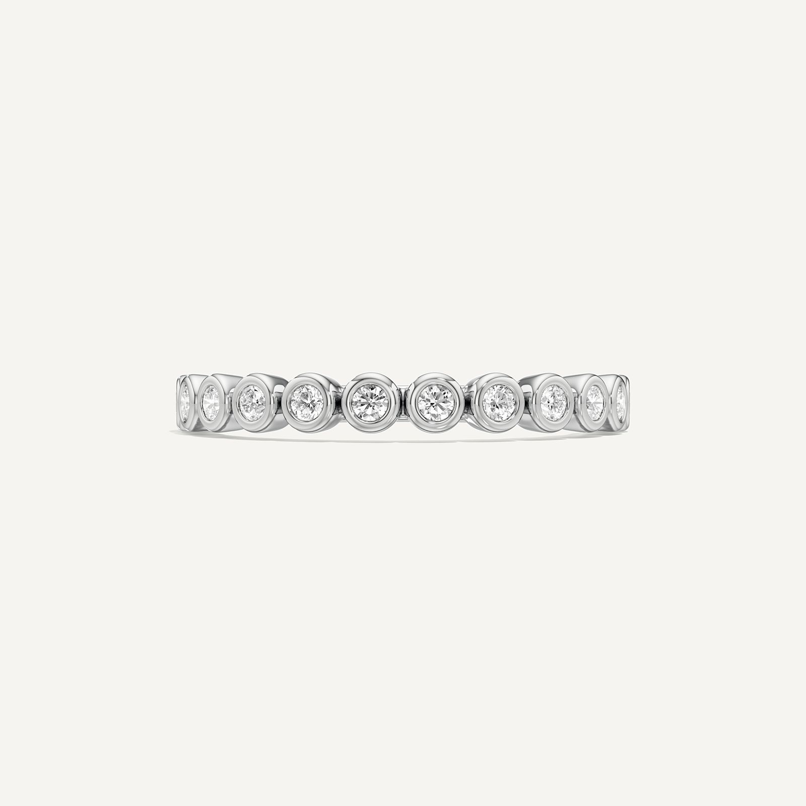Eterna Bezel Diamond Band