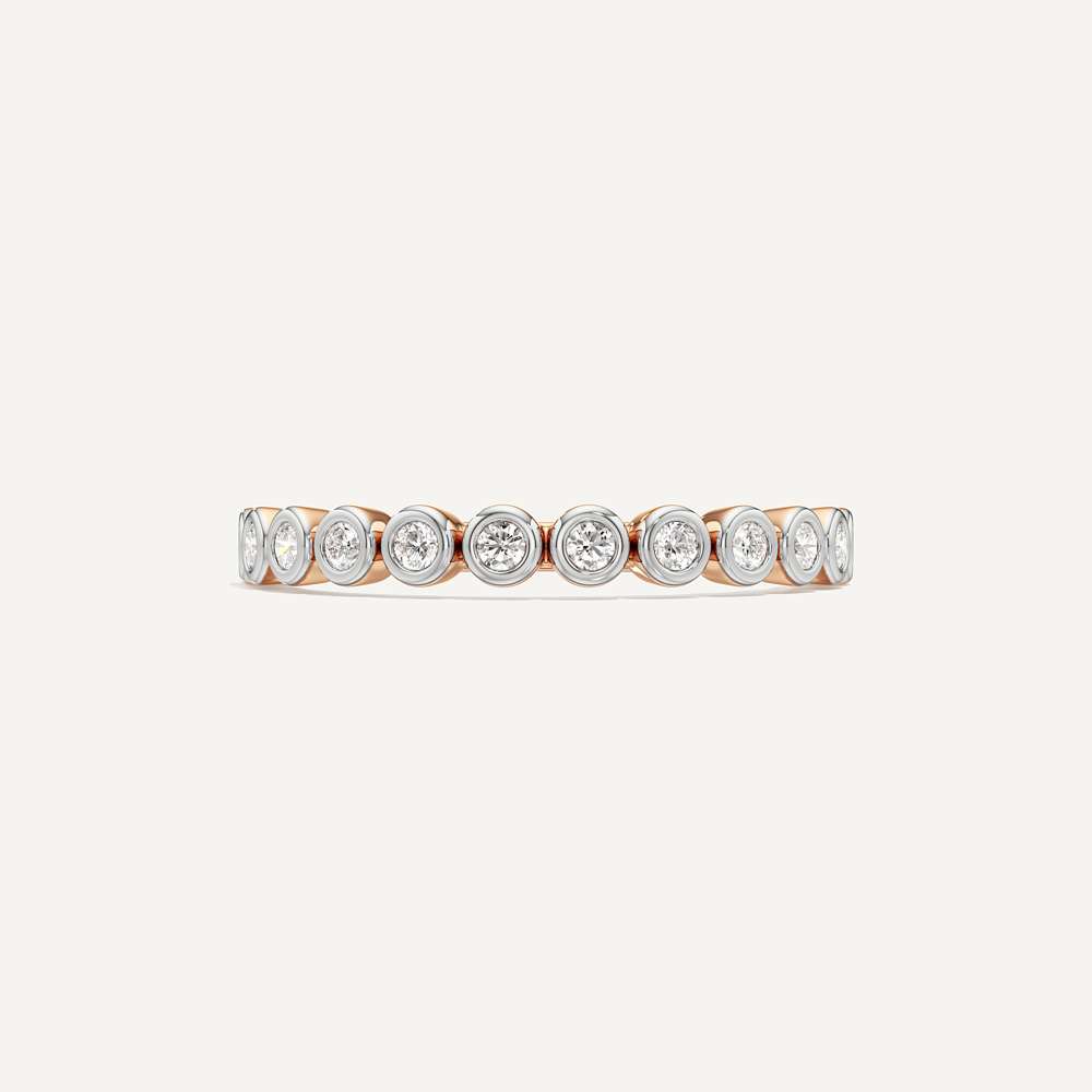 Eterna Bezel Diamond Band