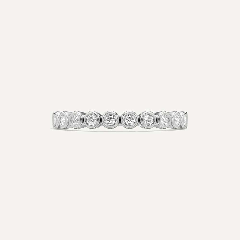 Eterna Bezel Diamond Band