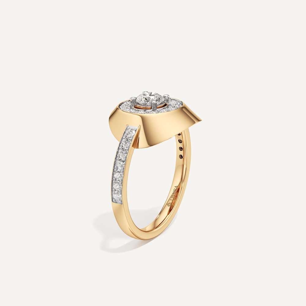 Floating Round Halo Diamond