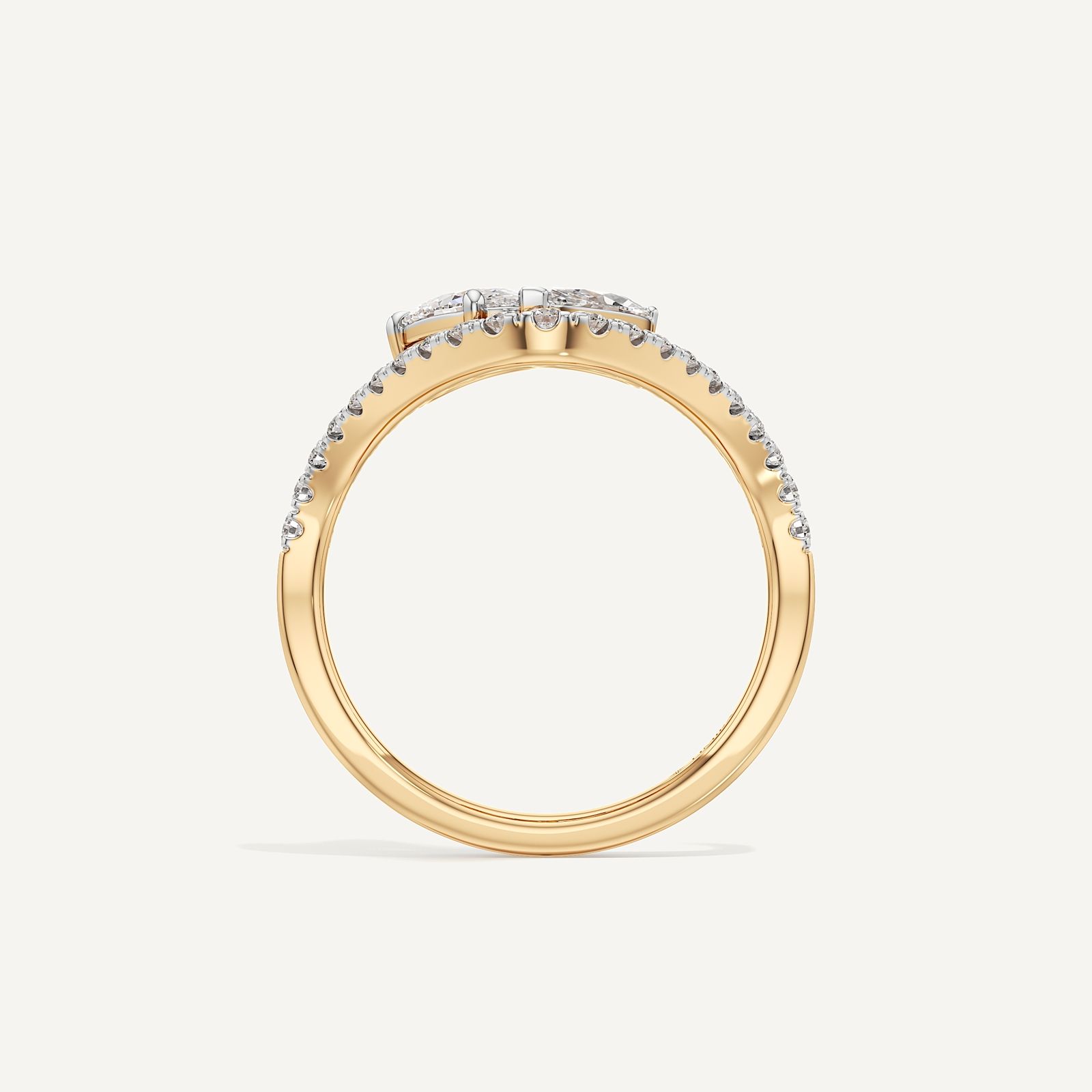 Marquise & Oval Wave Toi et Moi Diamond